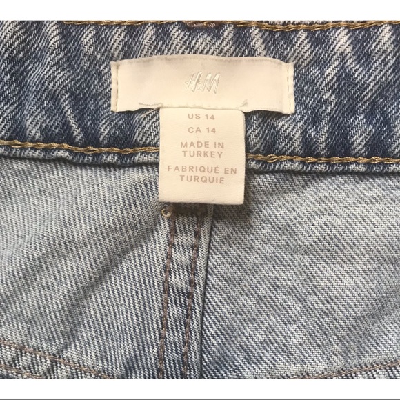 h&m size 14 women’s denim burmuda shorts - Picture 6 of 6